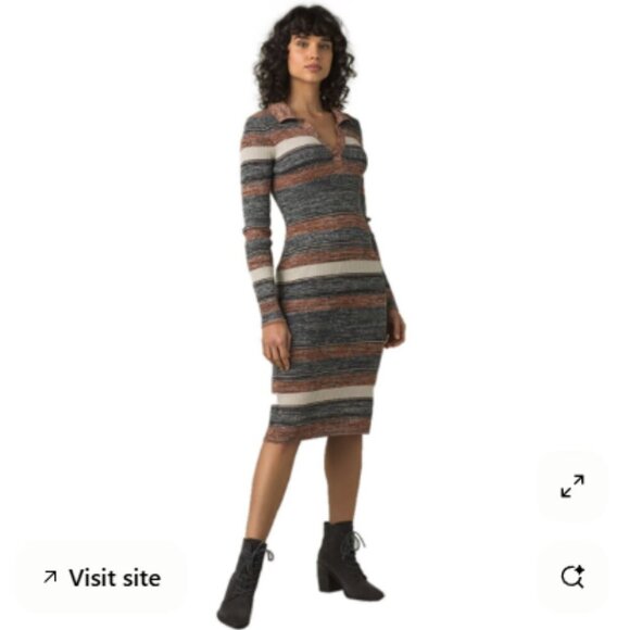 Prana Dresses & Skirts - Prana Acadia Knit Sweater Midi Dress Size Medium